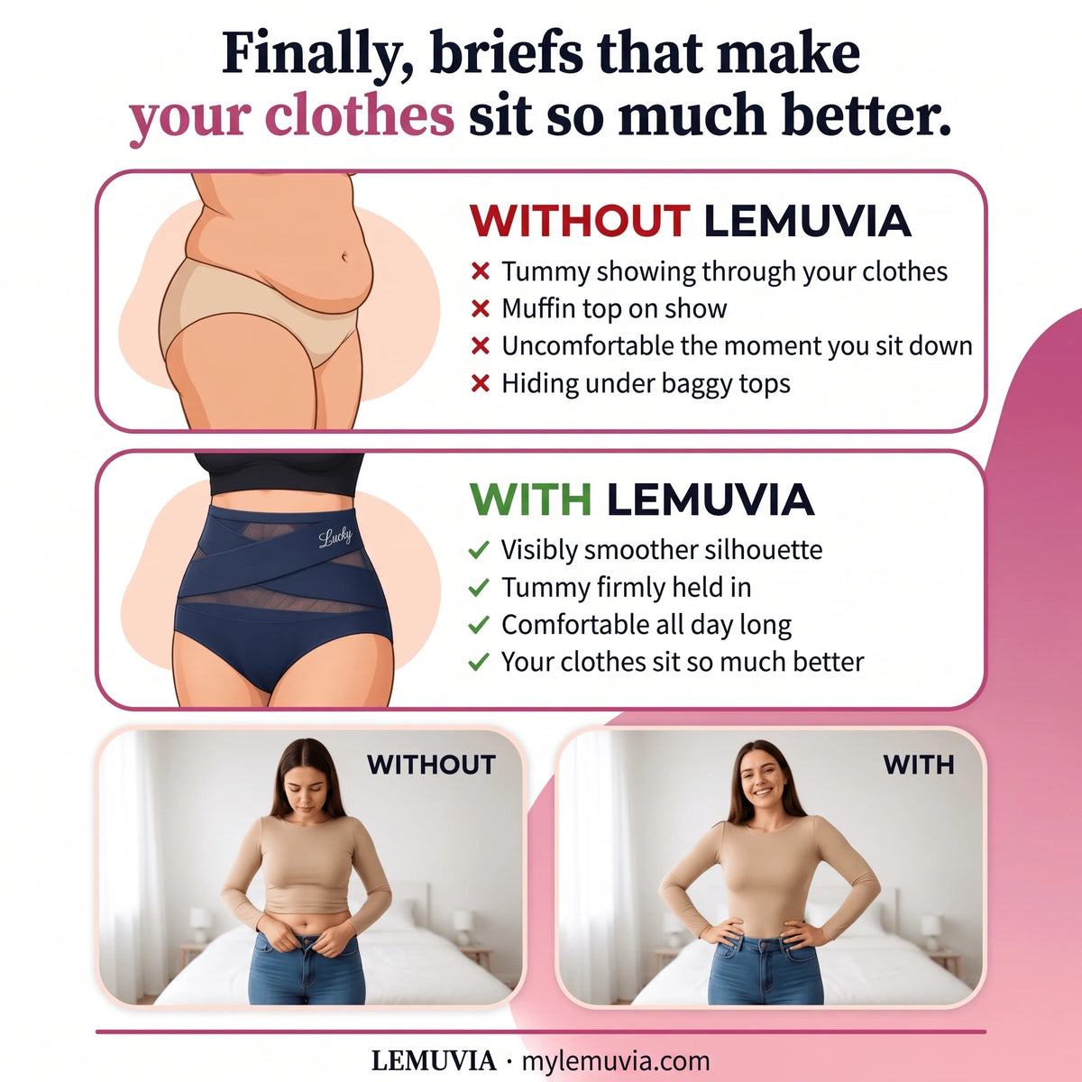 Lemuvia high-waist shaping briefs