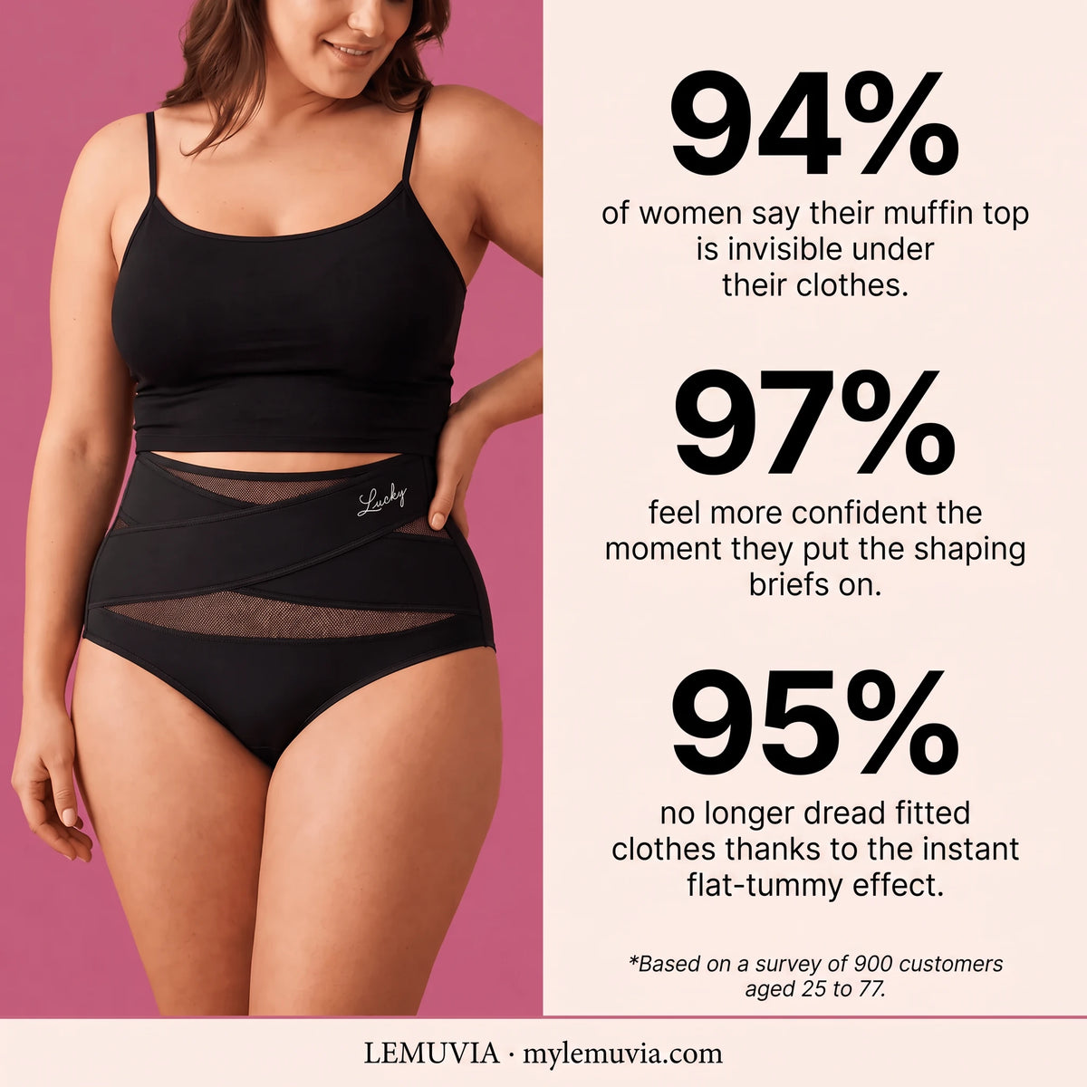 Lemuvia high-waist shaping briefs