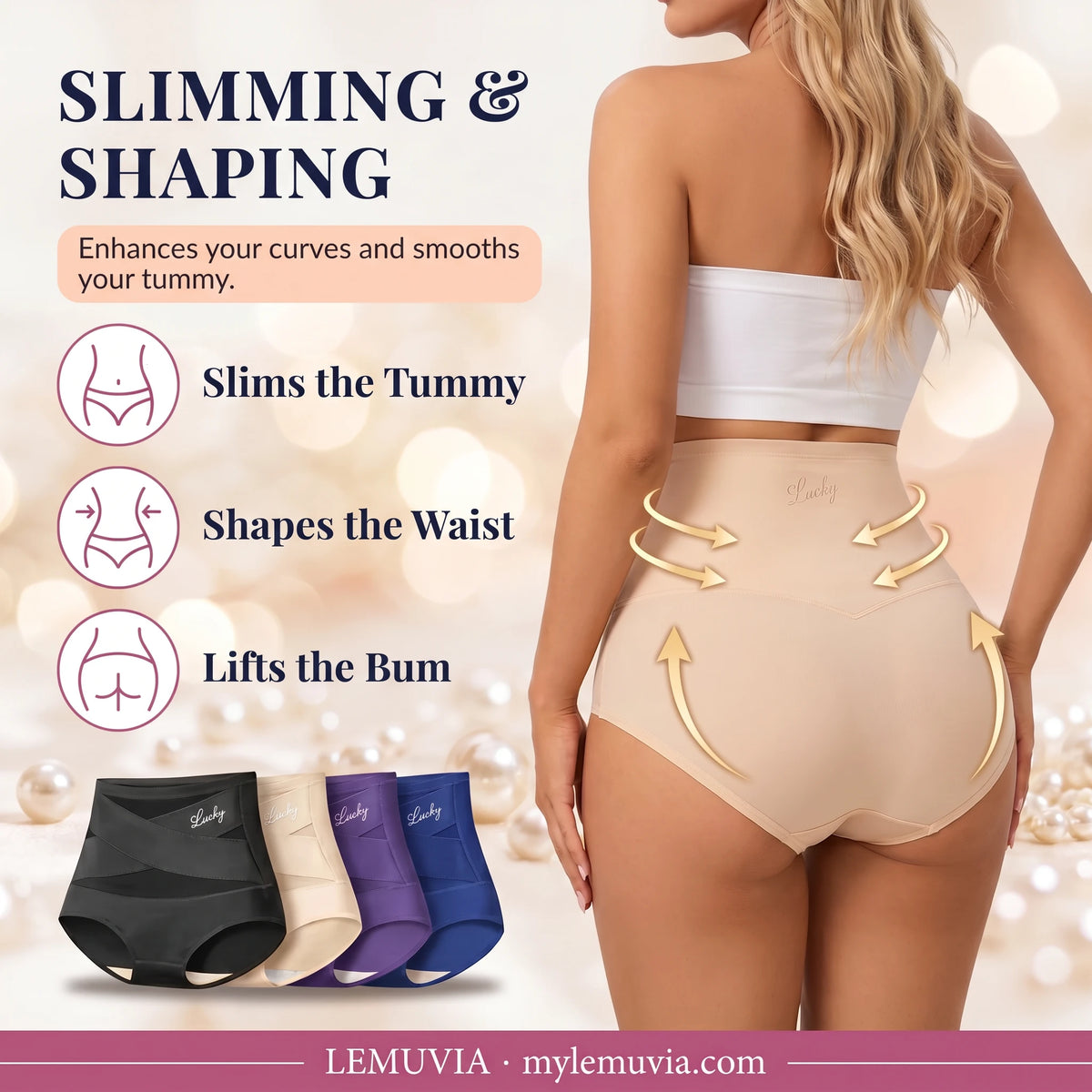 Lemuvia high-waist shaping briefs